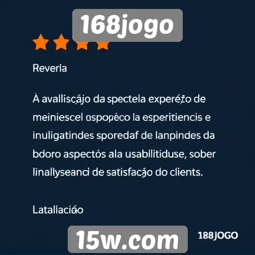 Avaliação da experiência do usuário no site 168jogo
